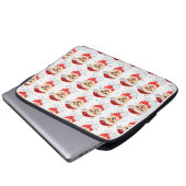 Spitz Hund züchten Weihnachtsstars Laptopschutzhülle (Vorne Knopf)