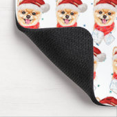 Spitz Hund züchten Weihnachtsstars Mousepad (Ecke)