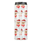 Spitz Hund züchten Weihnachtsstars Thermosbecher (Rückseite)