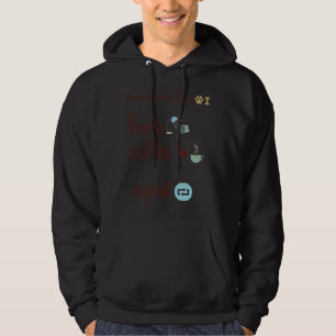 Spitz Hunde Bücher und Kaffee wichtigste F Hoodie