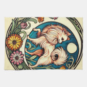 Spitz Hunde Geschirrtuch (Horizontal)