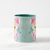 Spitz-Hunde-Gesichtserkennung niedlich-modern Tasse (Zentrum)