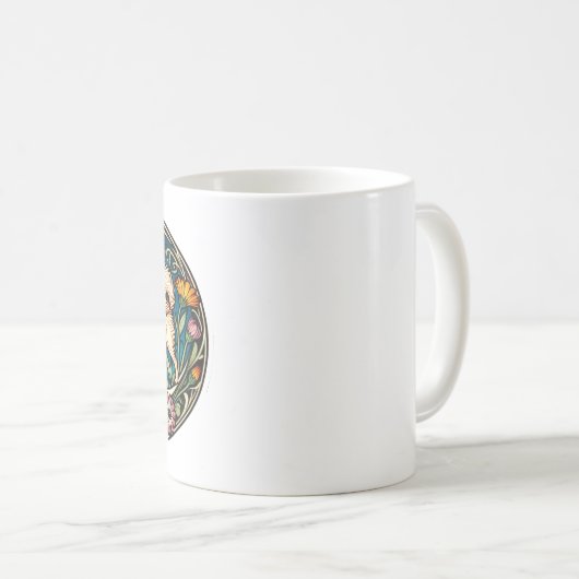 Spitz Hunde Kaffeetasse (VorderseiteRechts)