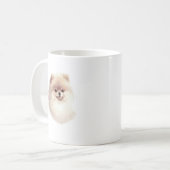 Spitz Hunde Kunst Kaffeetasse (Vorderseite Links)