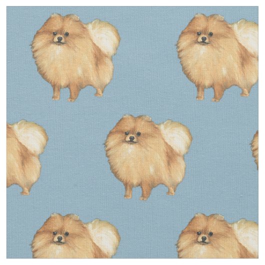 Spitz Hunde Kunststoffe Stoff (Nahaufnahme)