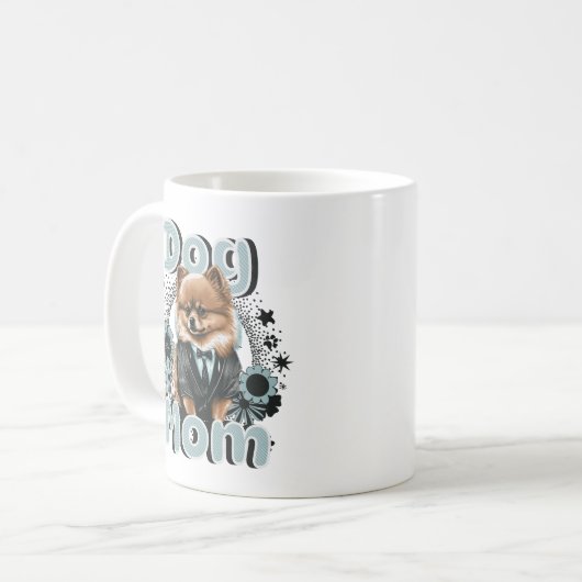 Spitz Hunde Mama Tasse (Vorderseite Links)