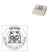 Spitz Hunde Rücksendeadresse Gummistempel (Stempel)