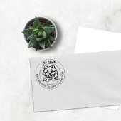 Spitz Hunde Rücksendeadresse Gummistempel