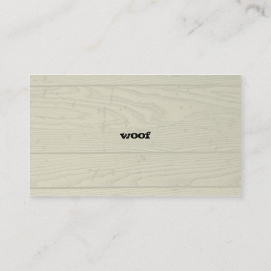 Spitz Hunde Silhouette Visitenkarte (Rückseite)