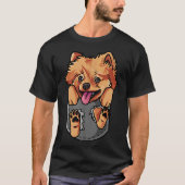 Spitz Hundebesitzer Ich Liebe mein Spitz T-Shirt (Vorderseite)