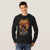Spitz Hundebesitzer Ich Liebe mein Spitz T-Shirt (Vorne ganz)