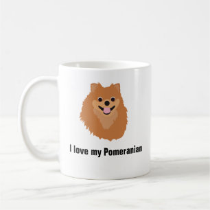 Spitz-Hundekaffee-Tasse - i-Liebe mein Spitz Kaffeetasse