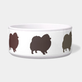 Spitz-HundeSilhouetten Napf