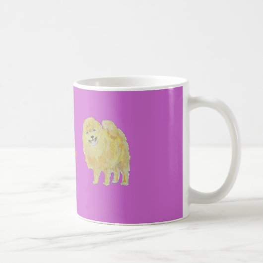 Spitz-HundeTassen addieren Namensfront Kaffeetasse (Rechts)