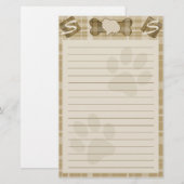Spitz-Hundezucht-Briefpapier Briefpapier (Vorne/Hinten)