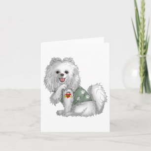 Spitz I Liebe Mama Tattoo Hundeshirt Funny Mothe Karte