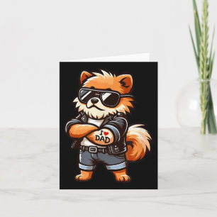Spitz I Liebe Vater Funny Dog Tattoo Karte