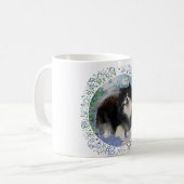 Spitz im Blumengarten Kaffeetasse (Vorderseite Links)