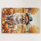 Spitz im Herbst lässt Erntedank Kunst Puzzle (Horizontal)