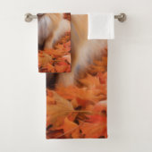 Spitz im Herbst Leaves Fall Inspiriert Badhandtuch Set (Insitu)