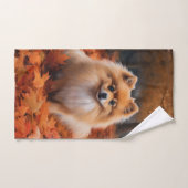 Spitz im Herbst Leaves Fall Inspiriert Badhandtuch Set (Handtuch)