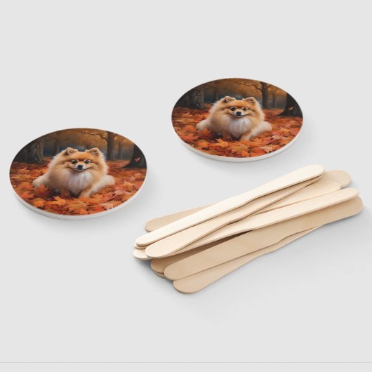 Spitz im Herbst Leaves Fall Inspiriert Fächer (Non-assembled)