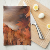 Spitz im Herbst Leaves Fall Inspiriert Geschirrtuch (Viertel Falte)