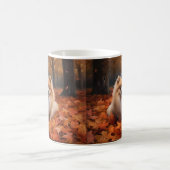 Spitz im Herbst Leaves Fall Inspiriert Kaffeetasse (Mittel)