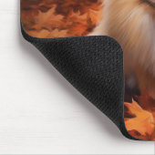 Spitz im Herbst Leaves Fall Inspiriert Mousepad (Ecke)