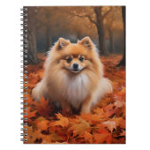Spitz im Herbst Leaves Fall Inspiriert Notizblock (Vorderseite)