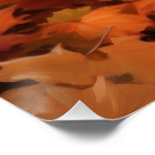 Spitz im Herbst Leaves Fall Inspiriert Poster (Ecke)