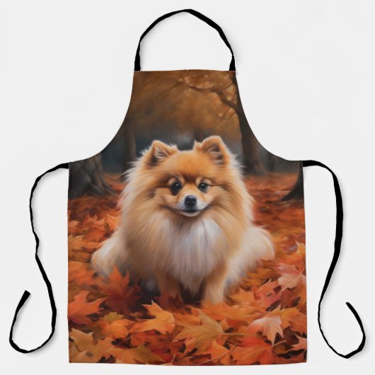 Spitz im Herbst Leaves Fall Inspiriert Schürze (Vorderseite)
