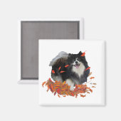 Spitz im Herbst Magnet (Vorderseite/Rückseite)