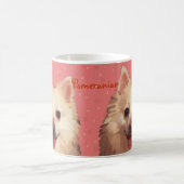 Spitz im Pfirsich färbt Tasse (Mittel)