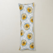 Spitz in Daisis Malerei von Original Hunde Kunst Seitenschläferkissen (Rückseite (Vertikal))