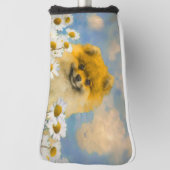 Spitz in den malenden Gänseblümchen - Golf Headcover (Rotieren 90)