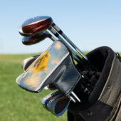 Spitz in den malenden Gänseblümchen - Golf Headcover (In Situ)