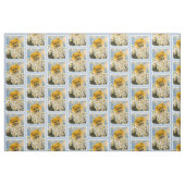 Spitz in den malenden Gänseblümchen - Stoff (Fat Quarter (45,7 x 55,9 cm))