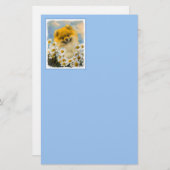 Spitz in der Malerei von Daisis - Originale Hundek Briefpapier (Vorne/Hinten)