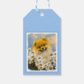 Spitz in der Malerei von Daisis - Originale Hundek Geschenkanhänger (Rückseite)