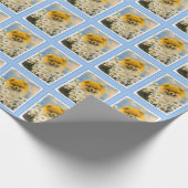 Spitz in der Malerei von Daisis - Originale Hundek Geschenkpapier (Ecke)