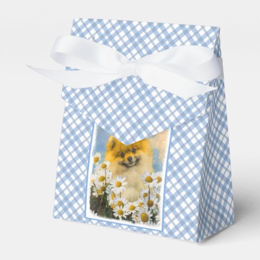 Spitz in der Malerei von Daisis - Originale Hundek Geschenkschachtel (Vorderseite)