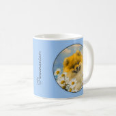 Spitz in der Malerei von Daisis - Originale Hundek Kaffeetasse (VorderseiteRechts)