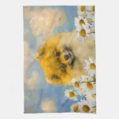 Spitz in der Malerei von Daisis - Originale Hundek Küchentuch (Vertikal)