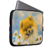 Spitz in der Malerei von Daisis - Originale Hundek Laptopschutzhülle (Vorne Rechts)