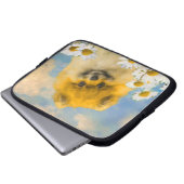 Spitz in der Malerei von Daisis - Originale Hundek Laptopschutzhülle (Vorne Knopf)