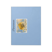 Spitz in der Malerei von Daisis - Originale Hundek Notizblock (Rotiert)