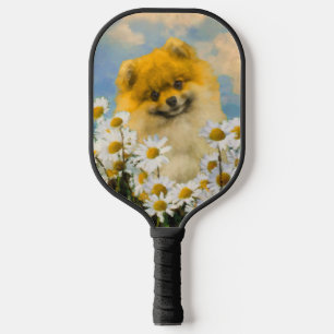 Spitz in der Malerei von Daisis - Originale Hundek Pickleball Schläger