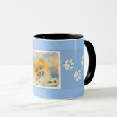 Spitz in der Malerei von Daisis - Originale Hundek Tasse (VorderseiteRechts)