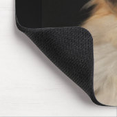 Spitz in Schwarz Mousepad (Ecke)